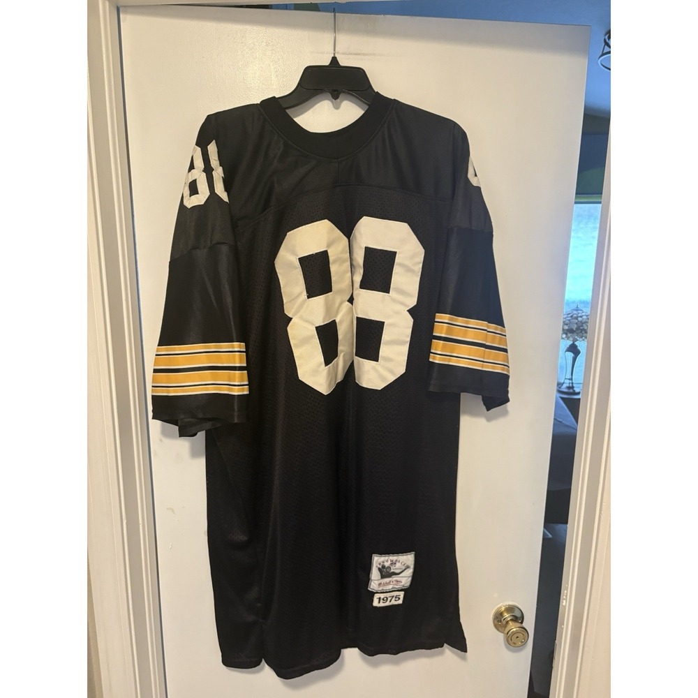 VTG Mitchell & Ness Throwback 1975 LYNN SWANN #88 Steelers Football Jersey 56